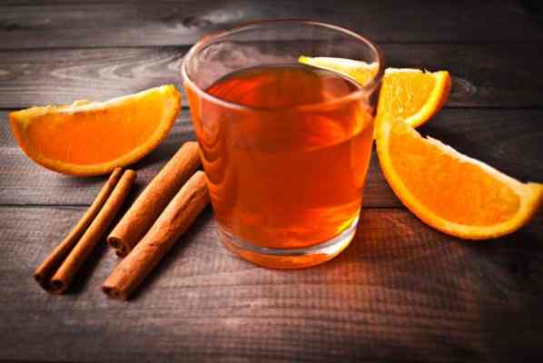 té de naranja y canela