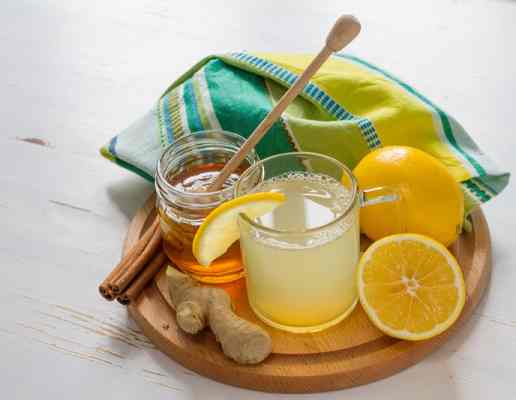 té de jengibre, limón y miel